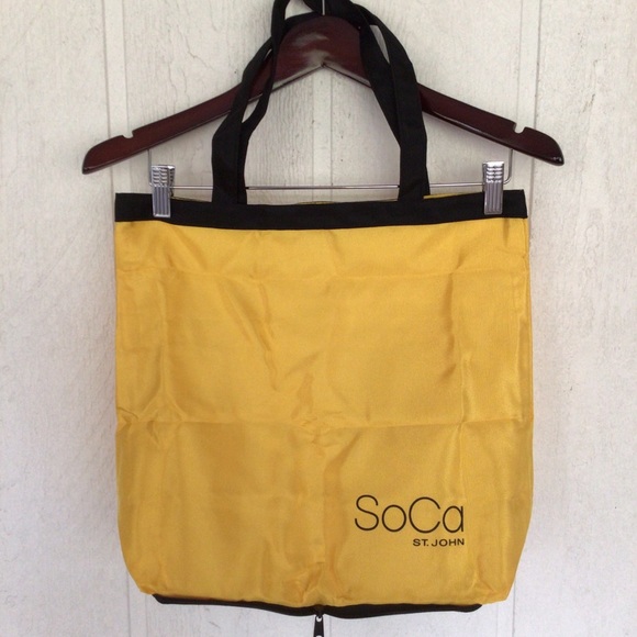 NWOT ST. JOHN PACKABLE NYLON TOTE BAG SHOPPER - Picture 1 of 10